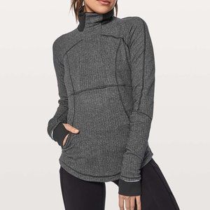 lululemon Base Runner 1/2 Zip Herringbone